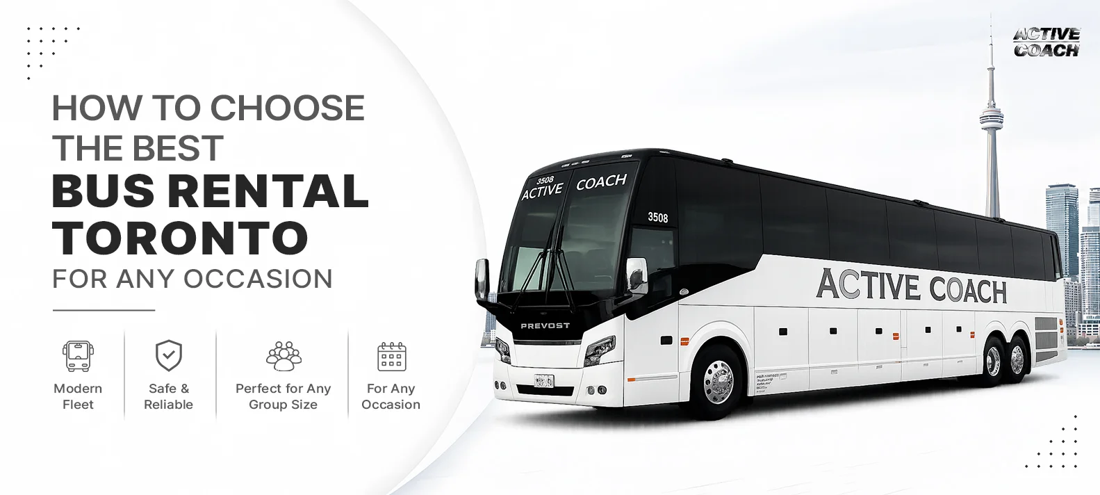 How to choose the best bus rental Toronto for any occasion